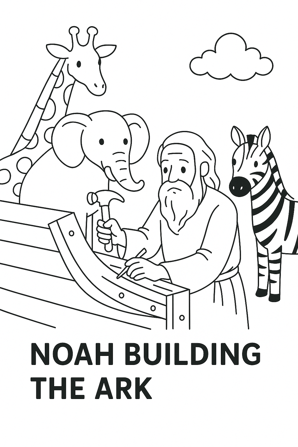 Noah building ark 2