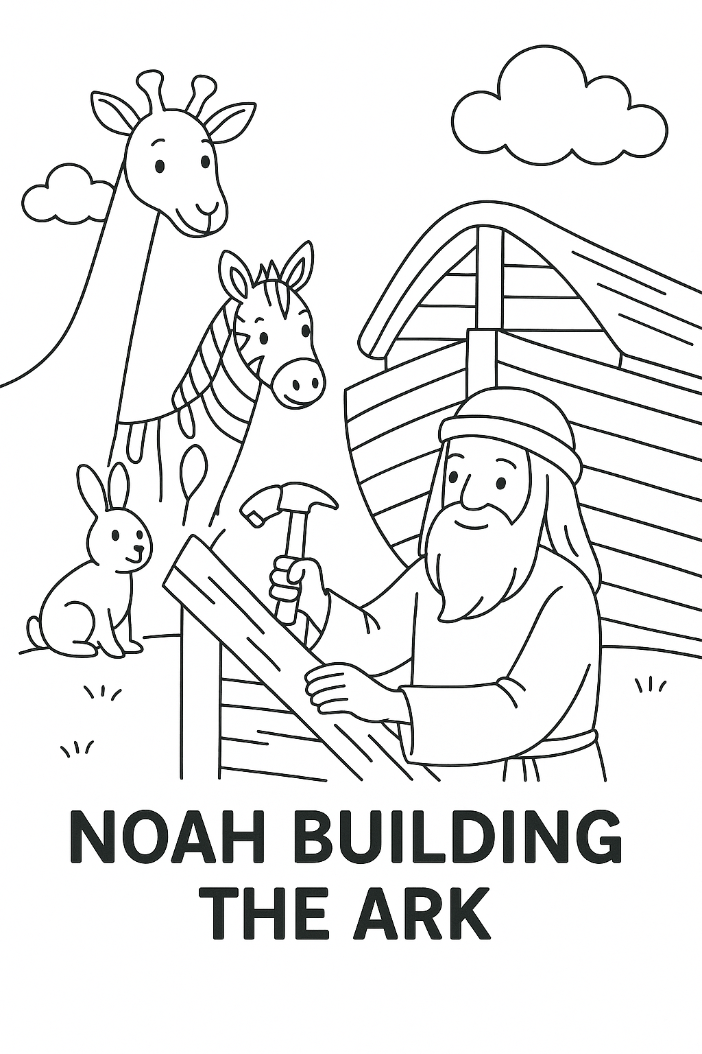Noah building ark 6