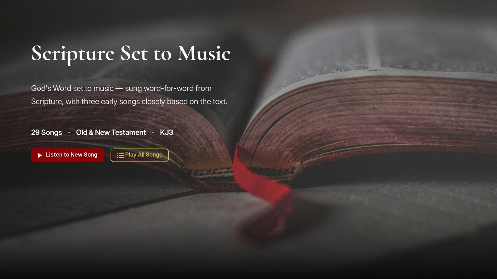 Scripture Set to Music on Roku