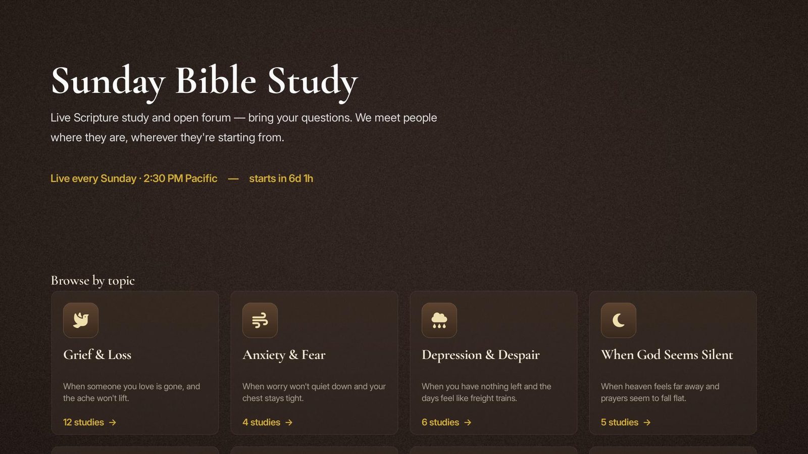 Sunday Bible Study on Biblical Tools for Roku